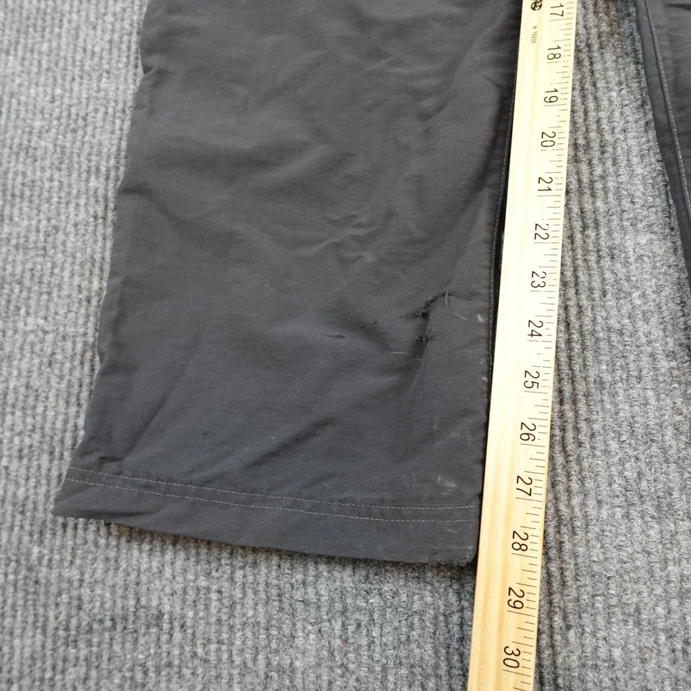 North Face Convertible Pants Mens Medium Gray Hiking Elastic Waist Hiking
